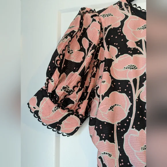 Ted Baker Astrydd Puff Sleeve Midi Dress - Picture 2 of 6